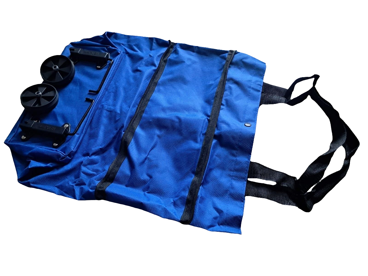 Foldable Light Weight Polyester Shopping Trolley Bag for Vegetables, Grocery, Travel Dual Wheel Waterproof Trolley Bag (Multicolor)